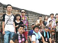 万里の長城を見学